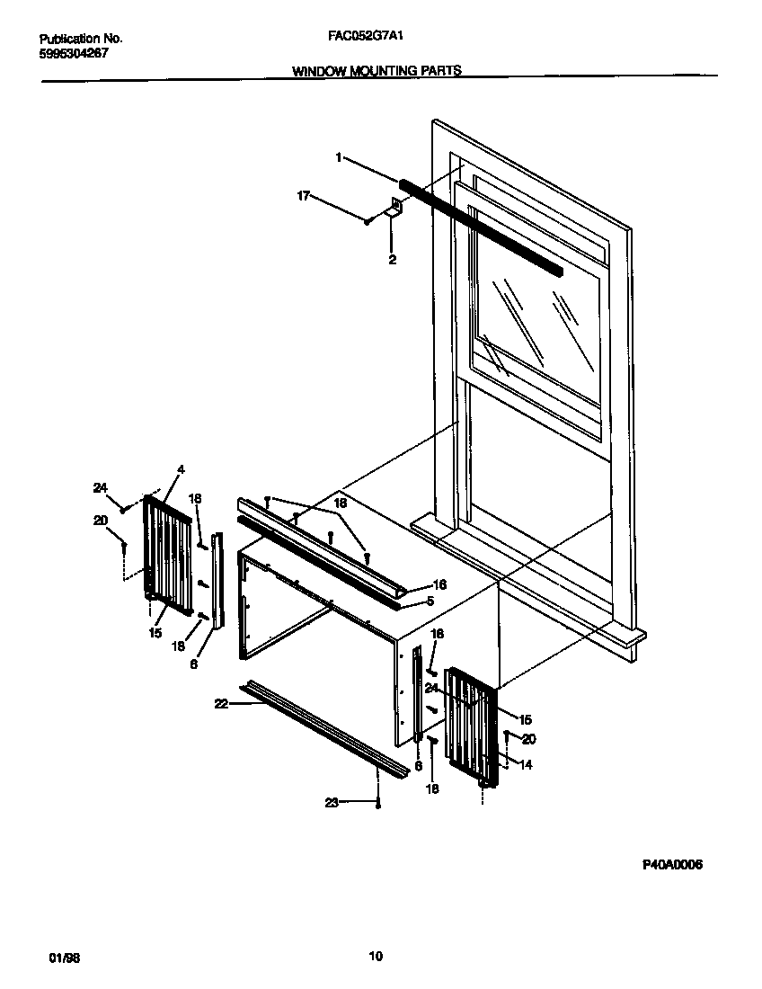 WINDOW  MOUNTING  PARTS