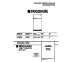 Frigidaire FRT20NGCW4 cover diagram
