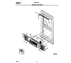 White-Westinghouse WAB077F7B3 window  mounting  parts diagram