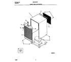 White-Westinghouse MDDQ40FW3 cabinet  front  and  wrapper diagram