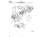 Universal/Multiflex (Frigidaire) MLSE62RFD0 upper  cabinet/drum/heater diagram