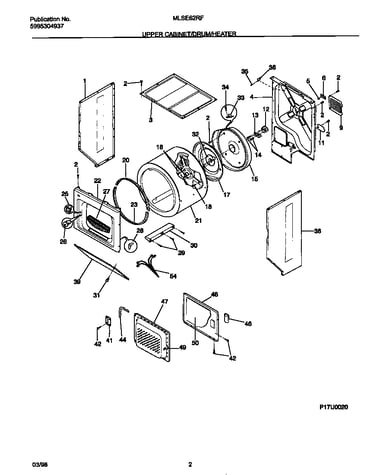 Upper  cabinet/drum/heater