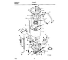 Universal/Multiflex (Frigidaire) MLSE62RFW0 motor/tub diagram