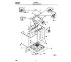 Universal/Multiflex (Frigidaire) MLSG62RFW0 lower  cabinet/top diagram