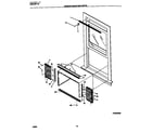 Frigidaire FAC083W7A1C window  mounting  parts diagram