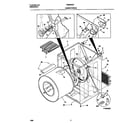 Frigidaire FDE648GFT0 cabinet/drum diagram