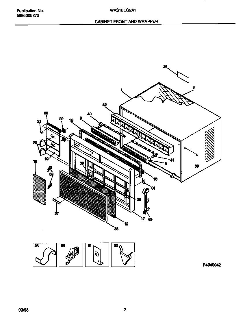 Cabinet front and wrapper