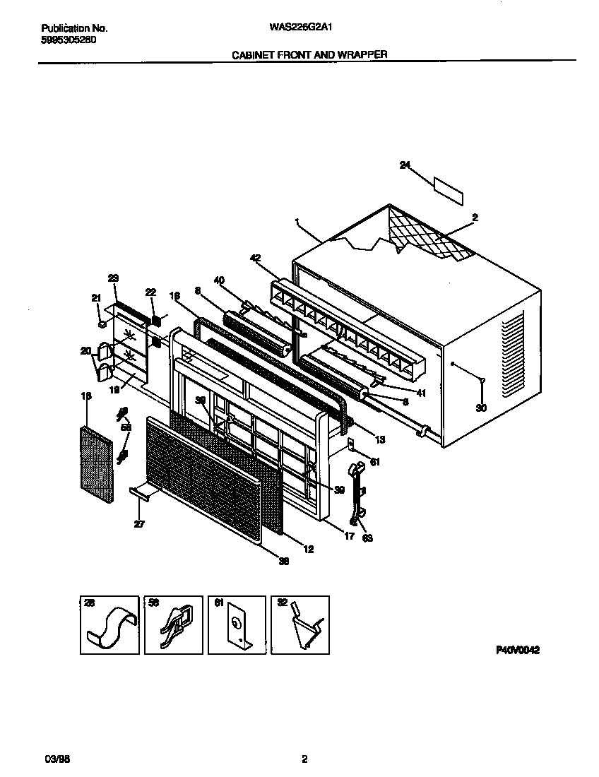 Cabinet front and wrapper