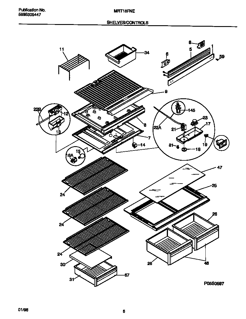 Shelves/controls