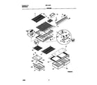 Universal/Multiflex (Frigidaire) MRT18JREW2 shelves diagram