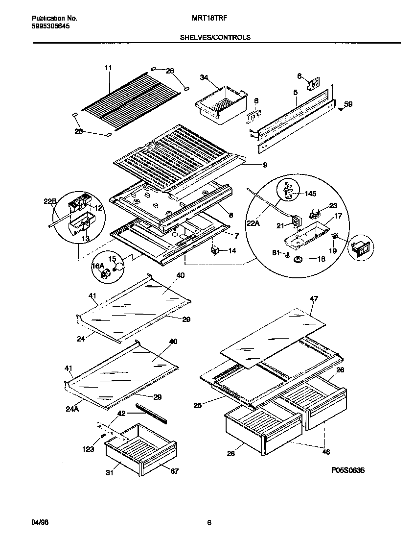 Shelves/controls