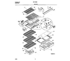 Universal/Multiflex (Frigidaire) MRT15DRED5 shelves diagram