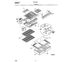 Universal/Multiflex (Frigidaire) MRT18CSEZ3 shelves/controls diagram