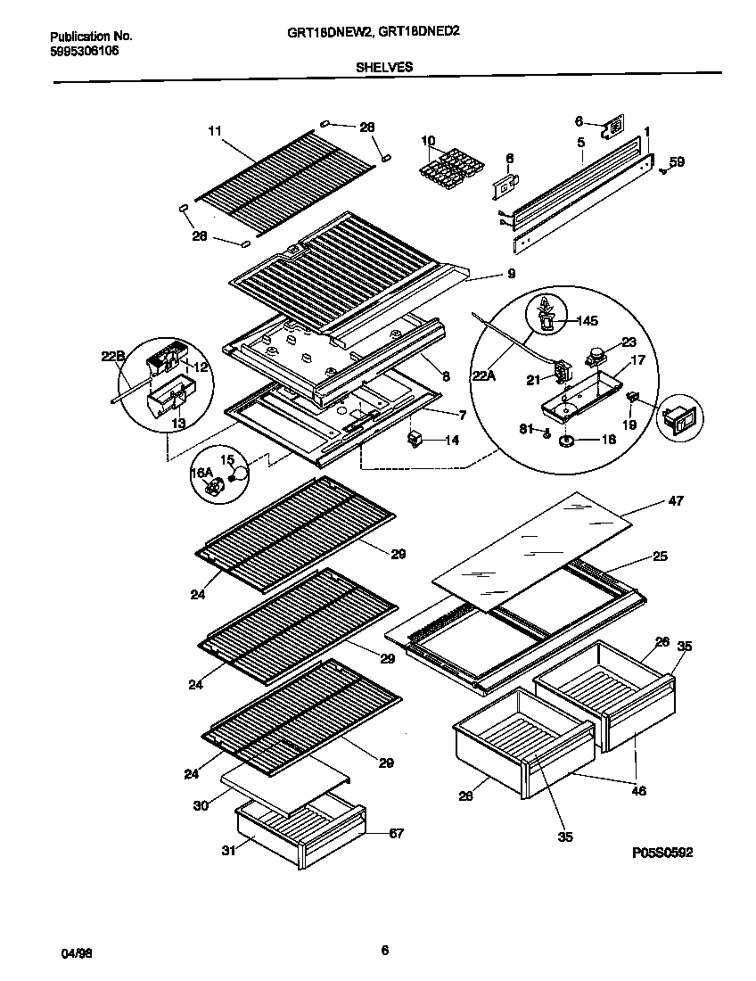 Shelves/controls