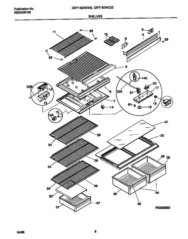 Shelves/controls