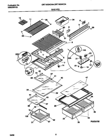 Shelves/controls
