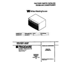 White-Westinghouse WAC082G7A8 cover diagram