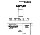 Tappan TRT18NRED2 cover diagram