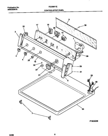 Controls/top panel