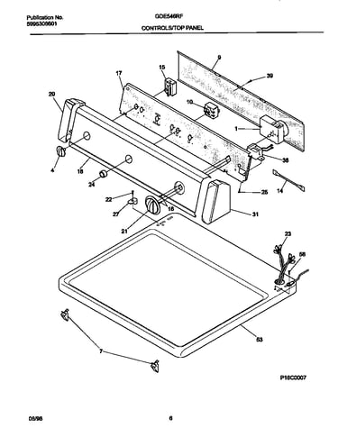 Controls/top panel
