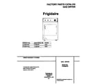 Frigidaire FDG8976FS0 cover diagram