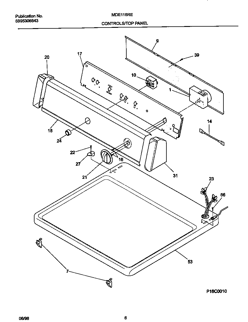 Controls/top panel