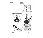 Frigidaire FDB435RFR4 motor and pump diagram