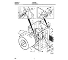 White-Westinghouse WDE546RFS0 cabinet/drum diagram