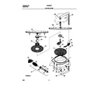 Frigidaire FDB636GFT0 motor and pump diagram