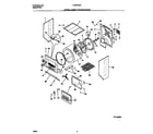 Frigidaire FLSE72GCT8 upper cabinet/drum/heater diagram