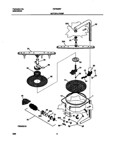 Motor and pump