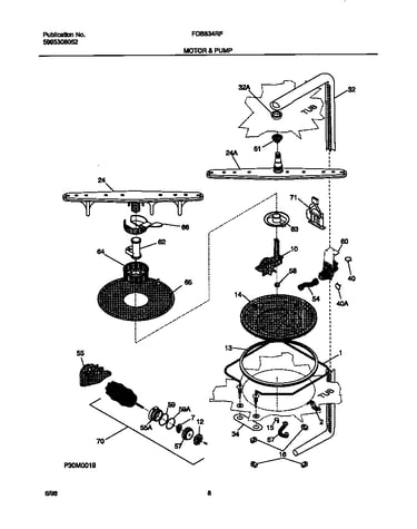 Motor and pump