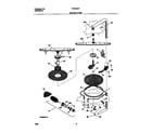 Frigidaire FDB736GFR4 motor and pump diagram