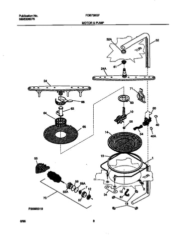 Motor and pump