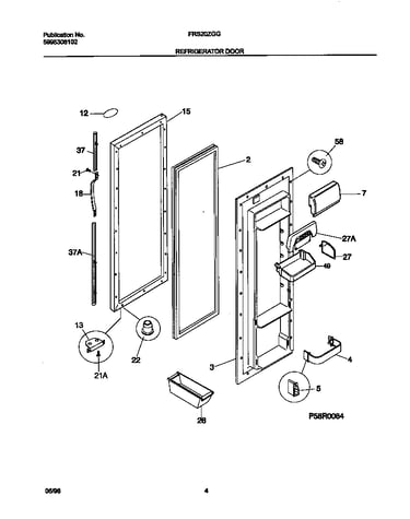 Refrigerator door