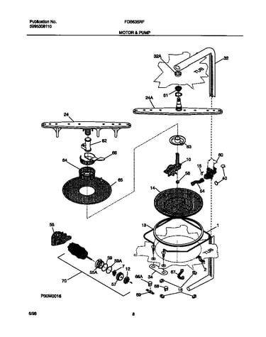 Motor and pump
