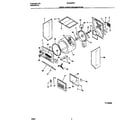 Universal/Multiflex (Frigidaire) MLSG62RFD1 upper cabinet/drum/heater diagram