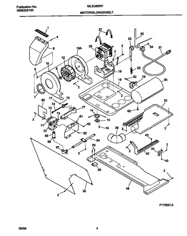 Motor/blower/belt