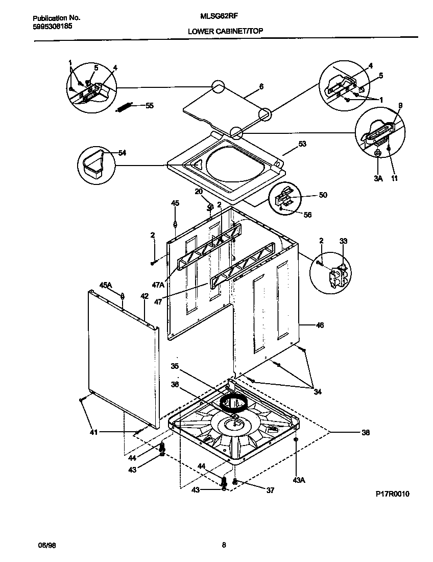 Lower cabinet/top