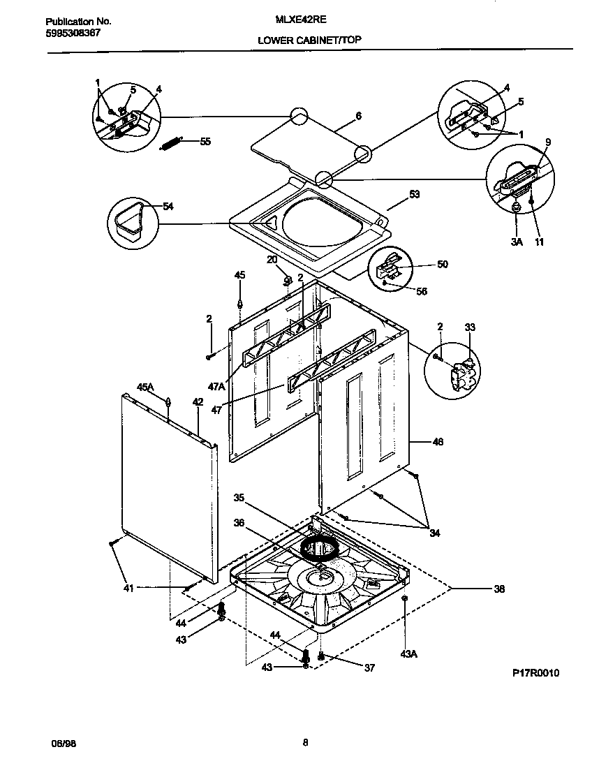 Lower cabinet/top