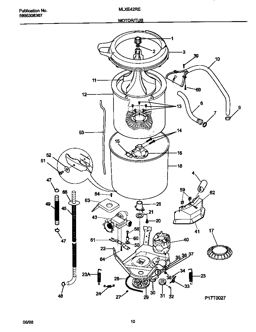 Motor/tub