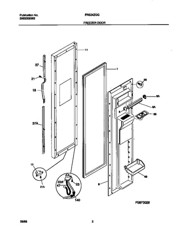 Freezer door