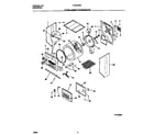 Frigidaire FLSG72GCT7 upper cabinet/drum/heater diagram