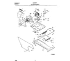 Universal/Multiflex (Frigidaire) MLSE62RFD1 motor/blower/belt diagram