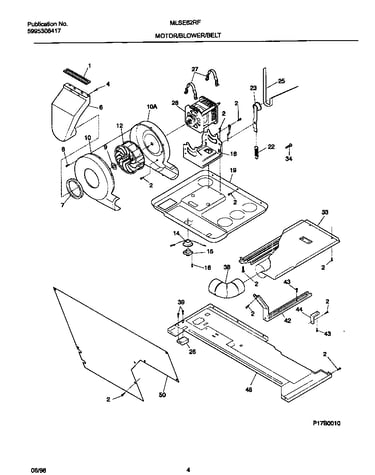 Motor/blower/belt