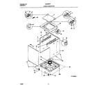 Universal/Multiflex (Frigidaire) MLSE62RFD1 lower cabinet/top diagram