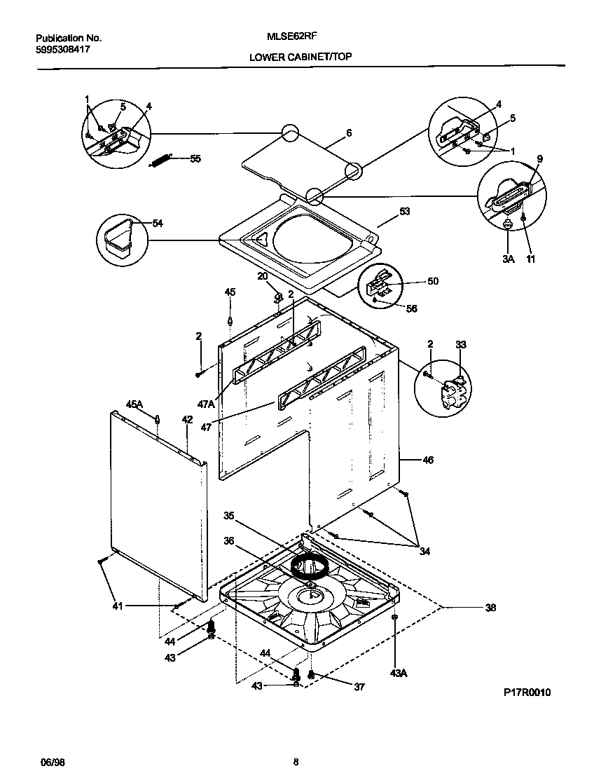 Lower cabinet/top