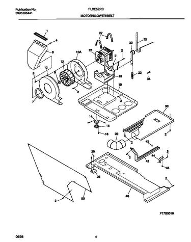 Motor/blower/belt