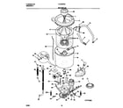 Frigidaire FLXE52RBS7 motor/tub diagram