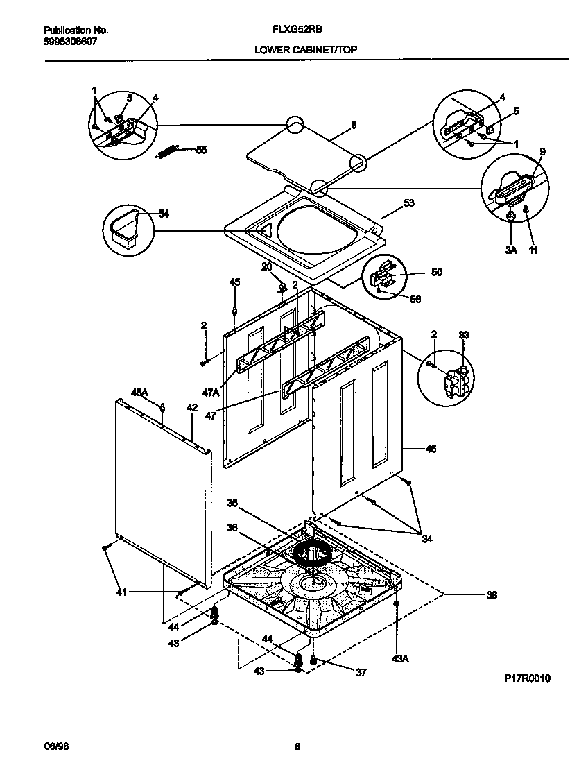 Lower cabinet/top